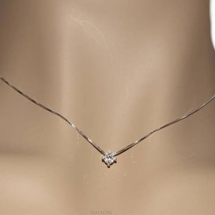 colier argint punto luce