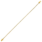 Bratara Tennis Argint 925 Rodiat Auriu 2mm cu Diamante CZ Albe Round Cut Bratara Lasardo Gioielli