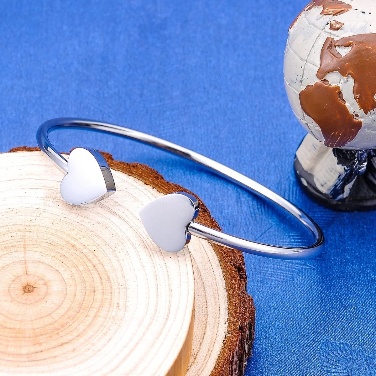 Bratara fixa Think Positive cu inimi Bratara Lasardo Gioielli