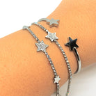 Bratara fixa Think Positive cu stele Bratara Lasardo Gioielli