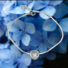 Bratara Think Positive cu inima argintie Bratara Lasardo Gioielli