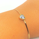 Bratara Think Positive cu inima aurie Bratara Lasardo Gioielli