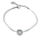 Bratara Think Positive cu inima argintie Bratara Lasardo Gioielli