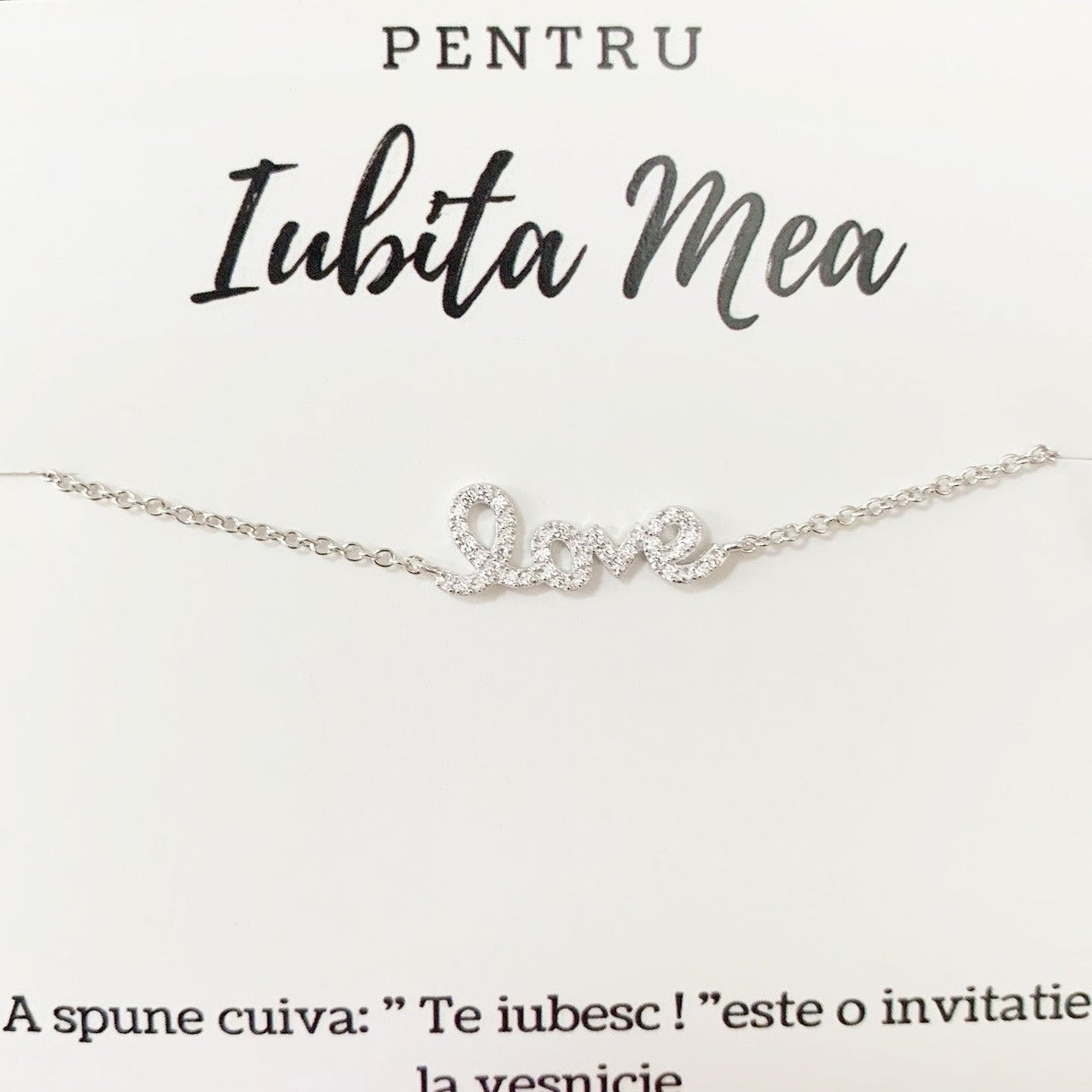 Bratara din argint 925 cu scris "Love" Bratara Lasardo Gioielli
