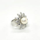 inel argint cu perla