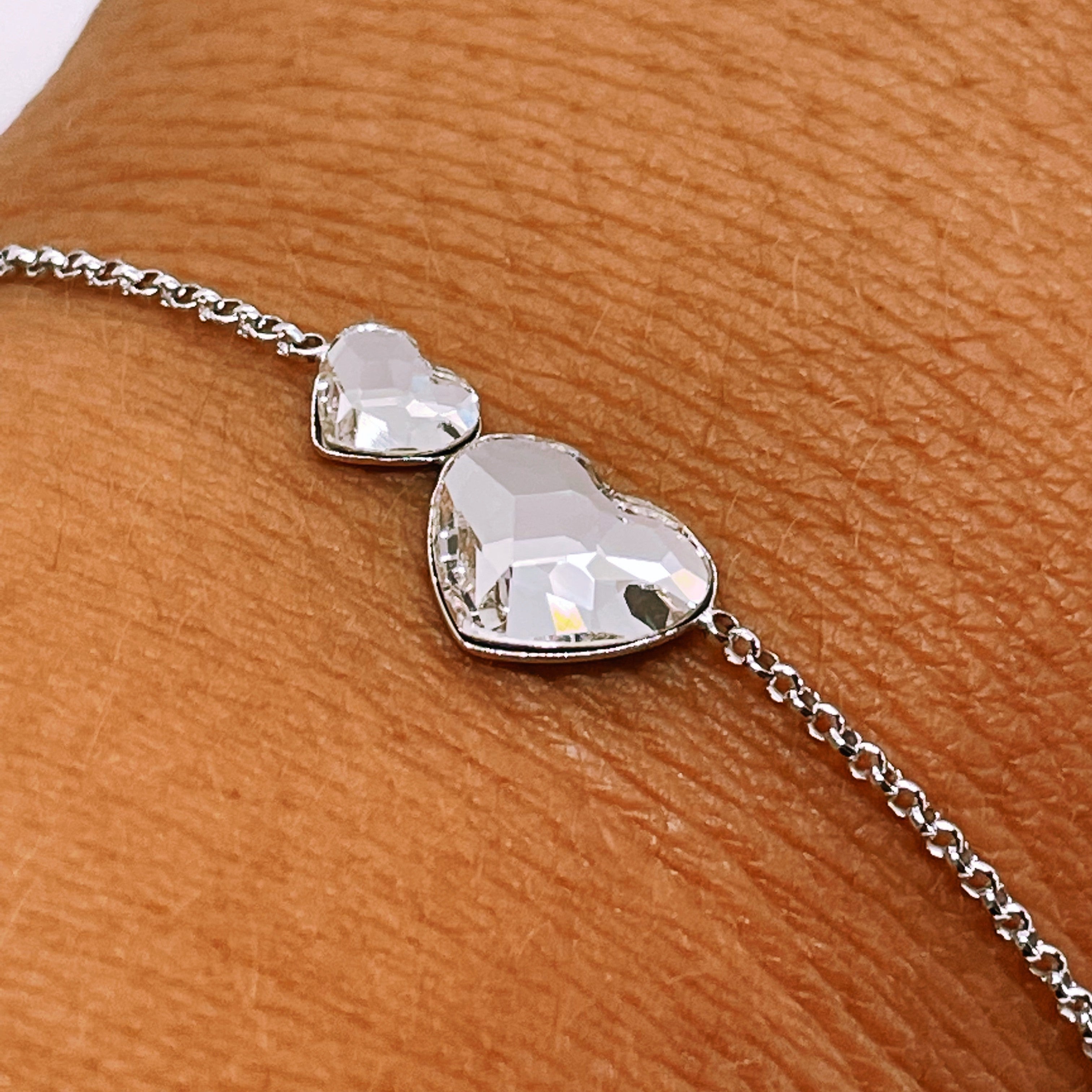 Bratara din argint 925 rodiat cu cristale Swarovski Bratara Lasardo Gioielli
