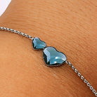 Bratara din argint 925 rodiat cu cristale Swarovski Bratara Lasardo Gioielli