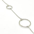 Bratara din argint 925 rodiat cu doua cercuri Bratara Lasardo Gioielli