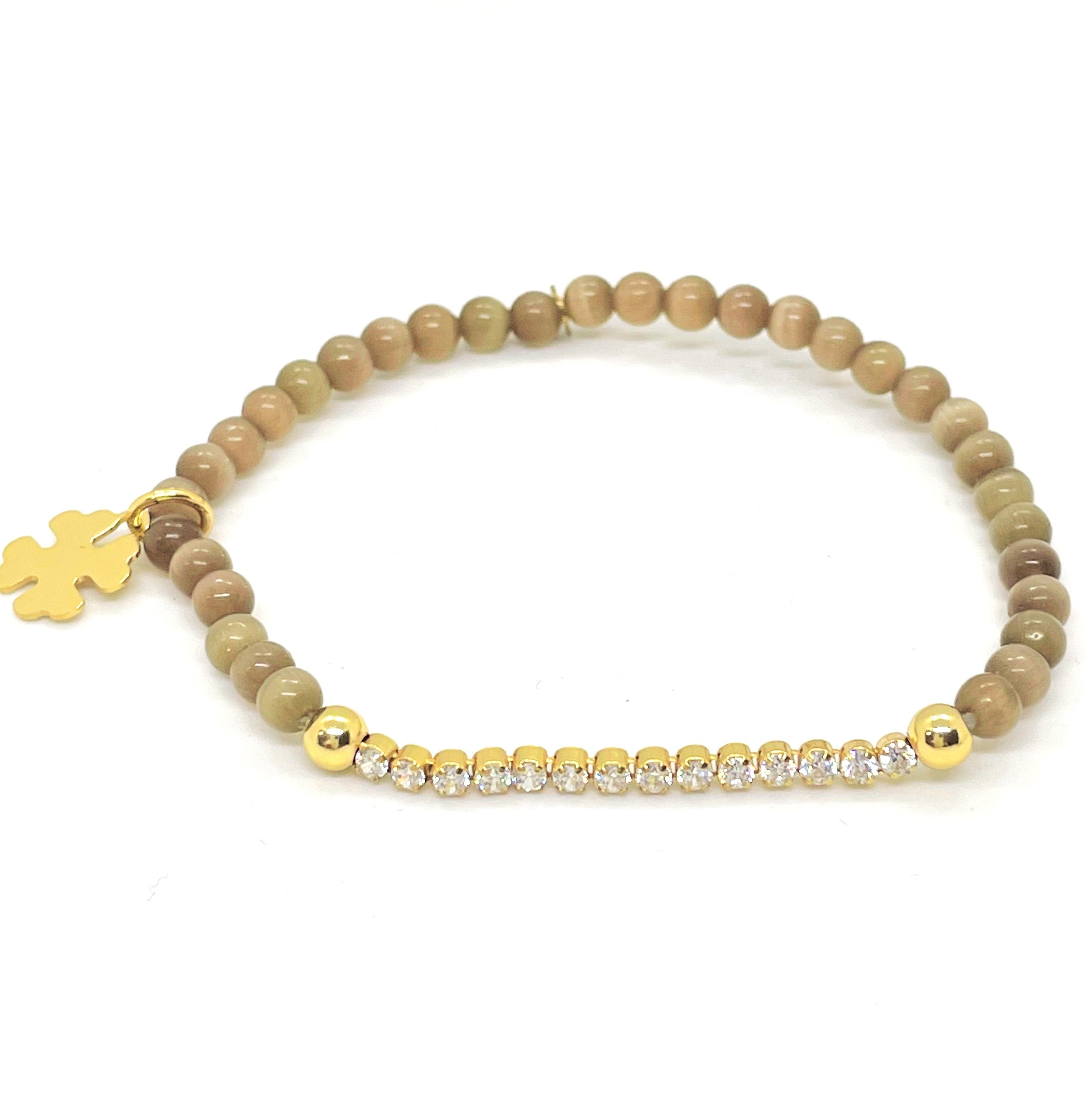 Bratara din argint 925 cu agate si diamante cz albe Bratara Lasardo Gioielli