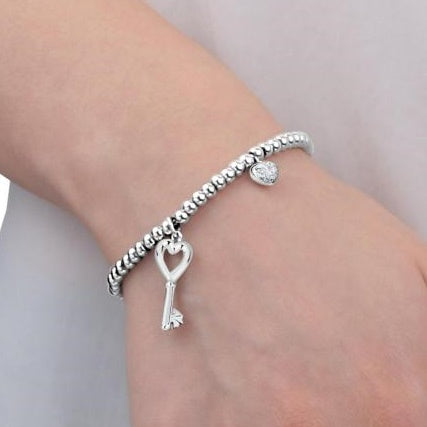 Bratara de dama Morellato cu charms-uri cheita si inima Bratara Lasardo Gioielli