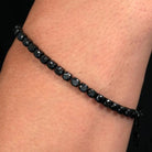 Bratara tennis barbateasca Sector cu Diamante CZ negre Bratara Lasardo Gioielli