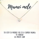 colier din argint cu mesaj pentru mama