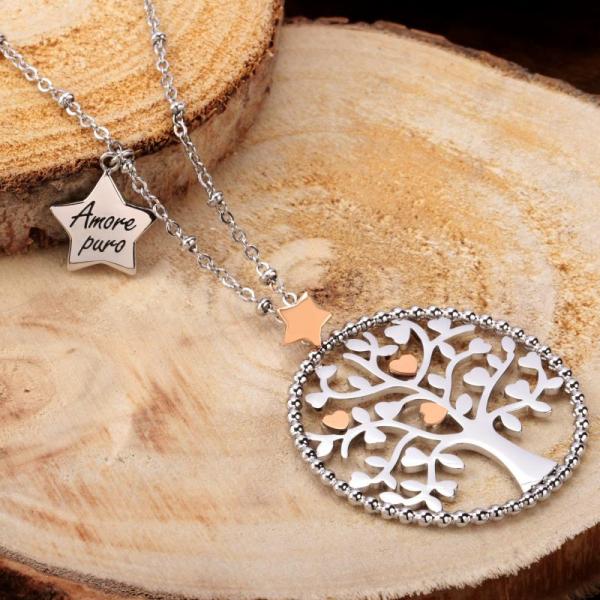 Colier De Dama Morellato Cu Pandantiv Pomul Vietii Colier Lasardo Gioielli