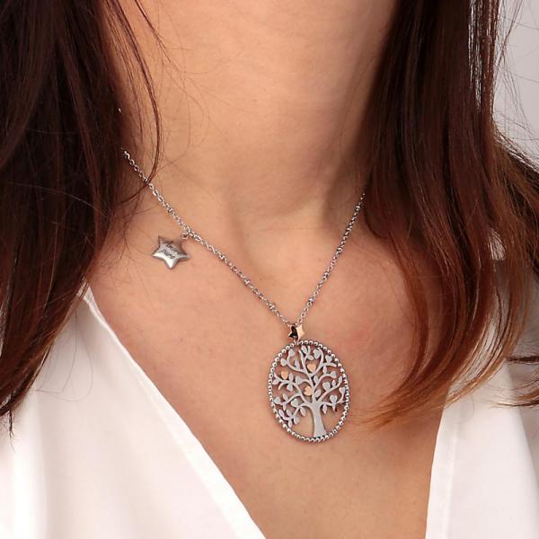 Colier De Dama Morellato Cu Pandantiv Pomul Vietii Colier Lasardo Gioielli