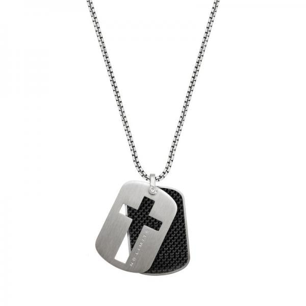 Colier Barbatesc Sector No Limits Cu Doua Placute Colier Lasardo Gioielli