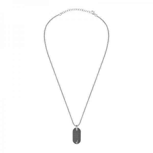 Colier Barbatesc Sector Colectia Basic cu Placuta si Ancora Colier Lasardo Gioielli