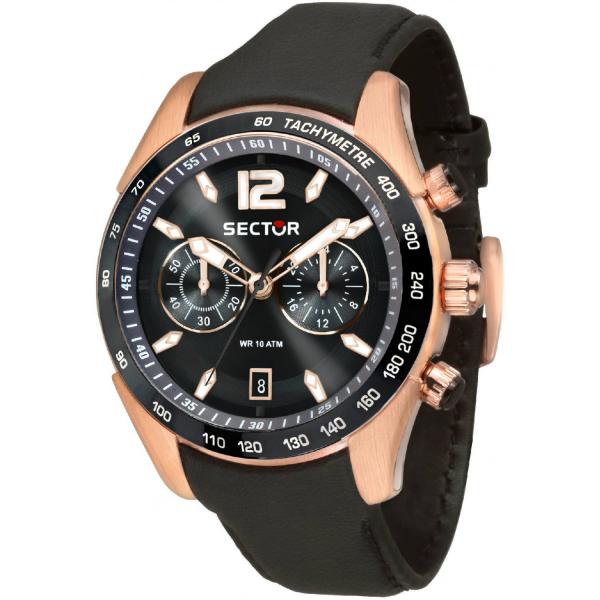 ceas barbatesc sector cadran rose curea silicon neagra