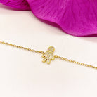 Bratara din argint 925 rodiat auriu cu baietel Bratara Lasardo Gioielli