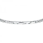 Bratara barbateasca tennis Morellato argintie cu cristale negre colectia Urban Bratara Lasardo Gioielli