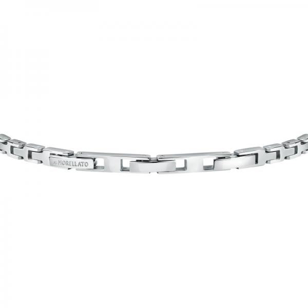 Bratara barbateasca tennis Morellato argintie cu cristale negre colectia Urban Bratara Lasardo Gioielli