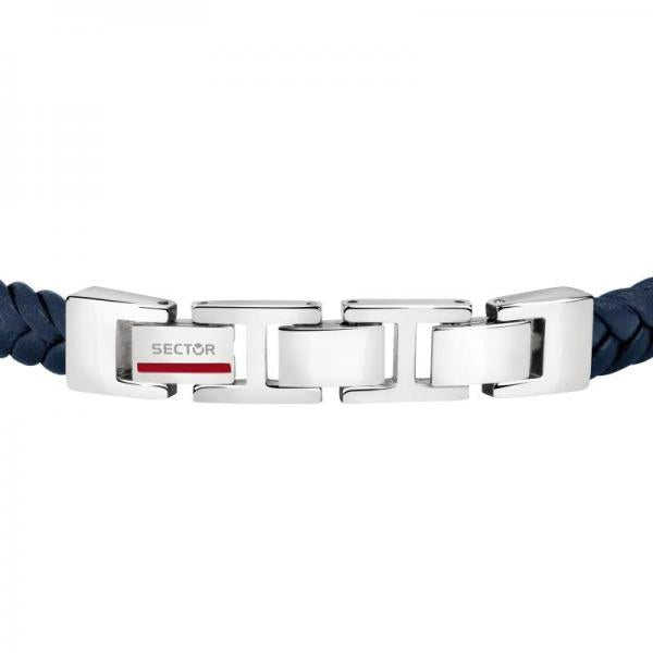 Bratara barbateasca Sector colectia Bandy cu piele naturala bleumarin Bratara Lasardo Gioielli