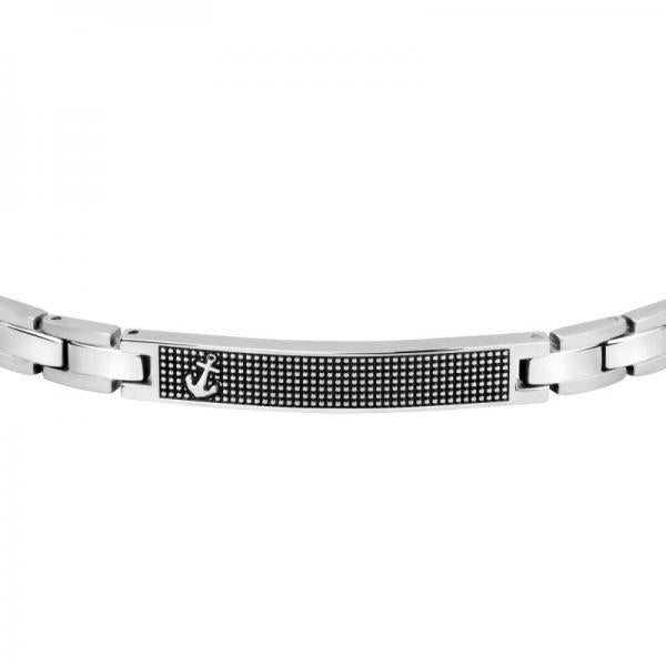 Bratara barbateasca Sector colectia Bandy cu placuta cu ancora Bratara Lasardo Gioielli