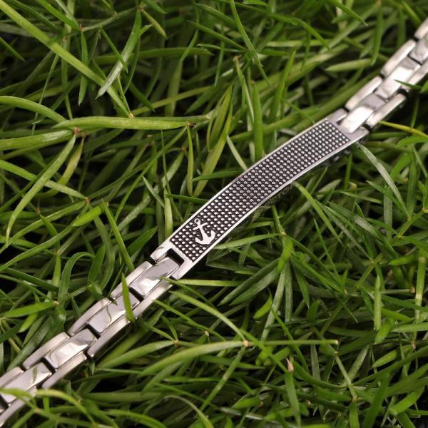 Bratara barbateasca Sector colectia Bandy cu placuta cu ancora Bratara Lasardo Gioielli