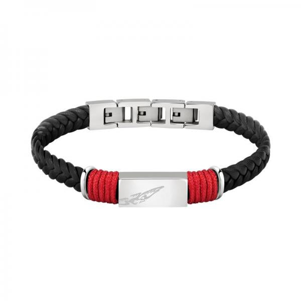 Bratara barbateasca Sector colectia Bandy cu piele naturala bleumarin Bratara Lasardo Gioielli