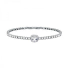 Bratara Tennis Morellato 3mm din argint 925 rodiat cu diamante CZ albe Bratara Lasardo Gioielli