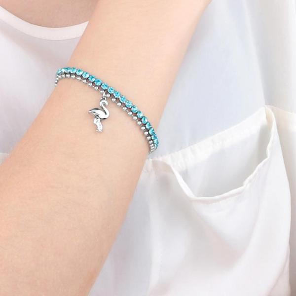 Bratara de dama tennis Sector cu flamingo Bratara Lasardo Gioielli