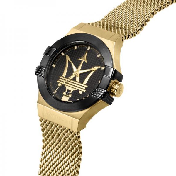 Ceas Barbatesc Maserati Colectia Potenza Curea Tip Mesh Aurie Ceas Lasardo Gioielli
