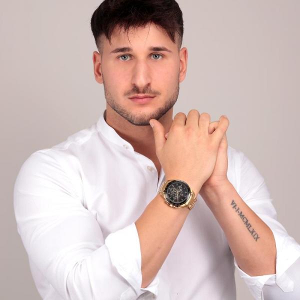 ceas barbatesc auriu