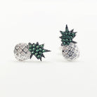 cercei argint ananas