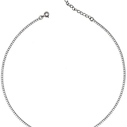 colier tennis argint