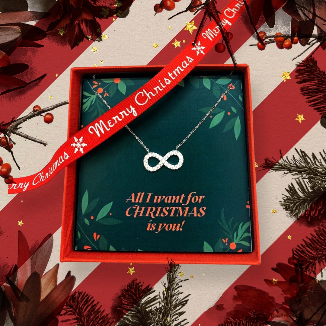 Colier din argint 925 rodiat cu semnul infinitului in diamante CZ albe Colier Lasardo Gioielli