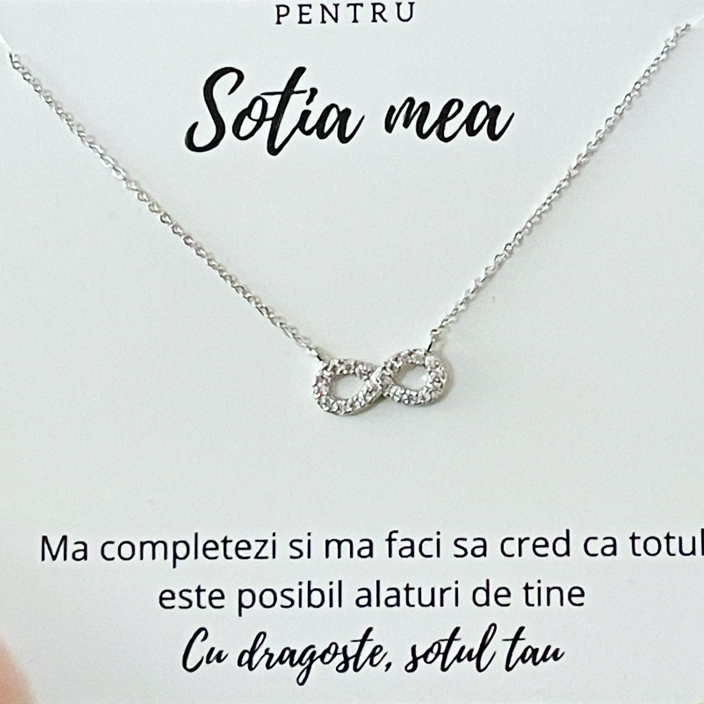 colier argint infinit