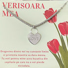 colier argint cu inima love
