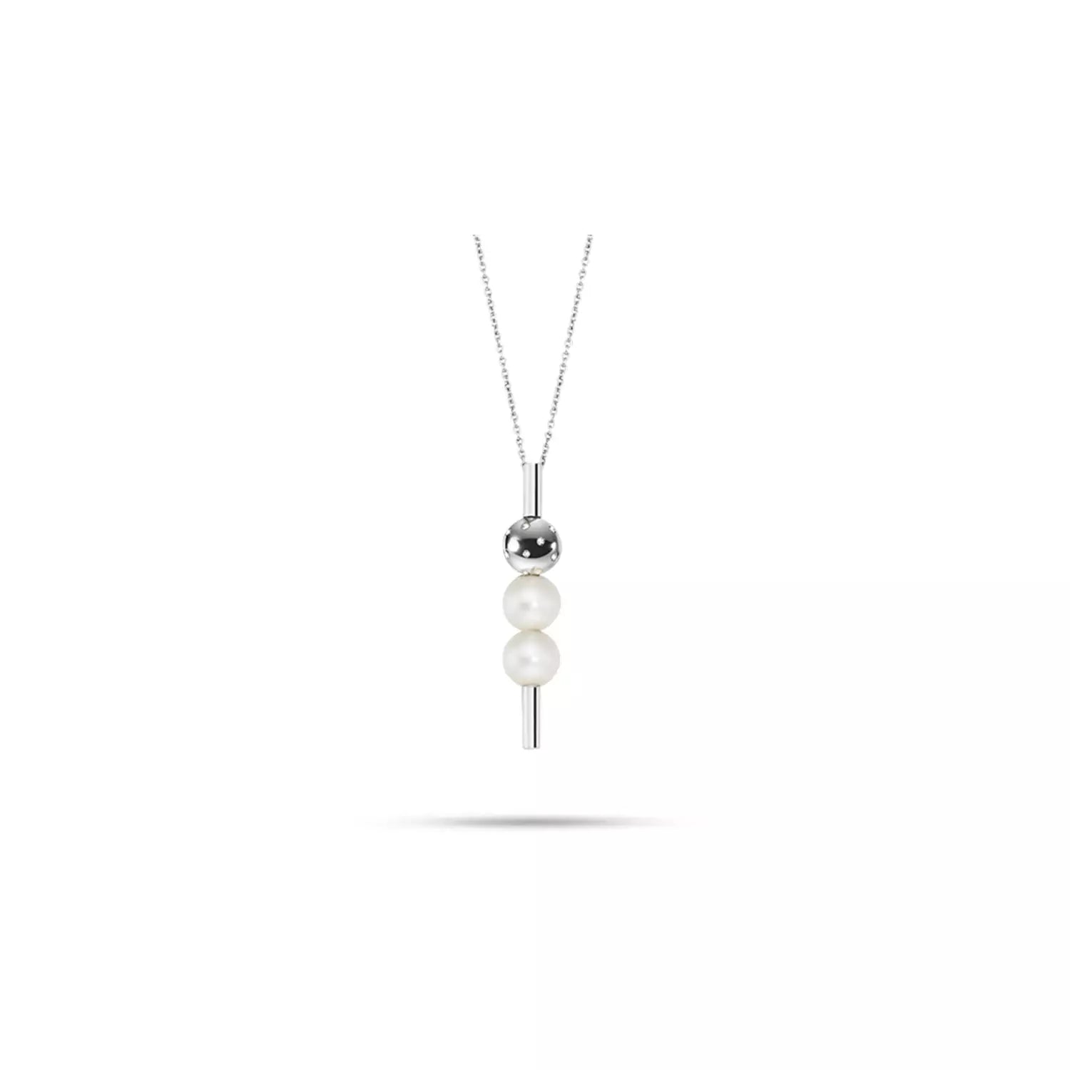 Colier Morellato " Lunae" din Otel Inoxidabil si Perle de Cultura Colier Lasardo Gioielli