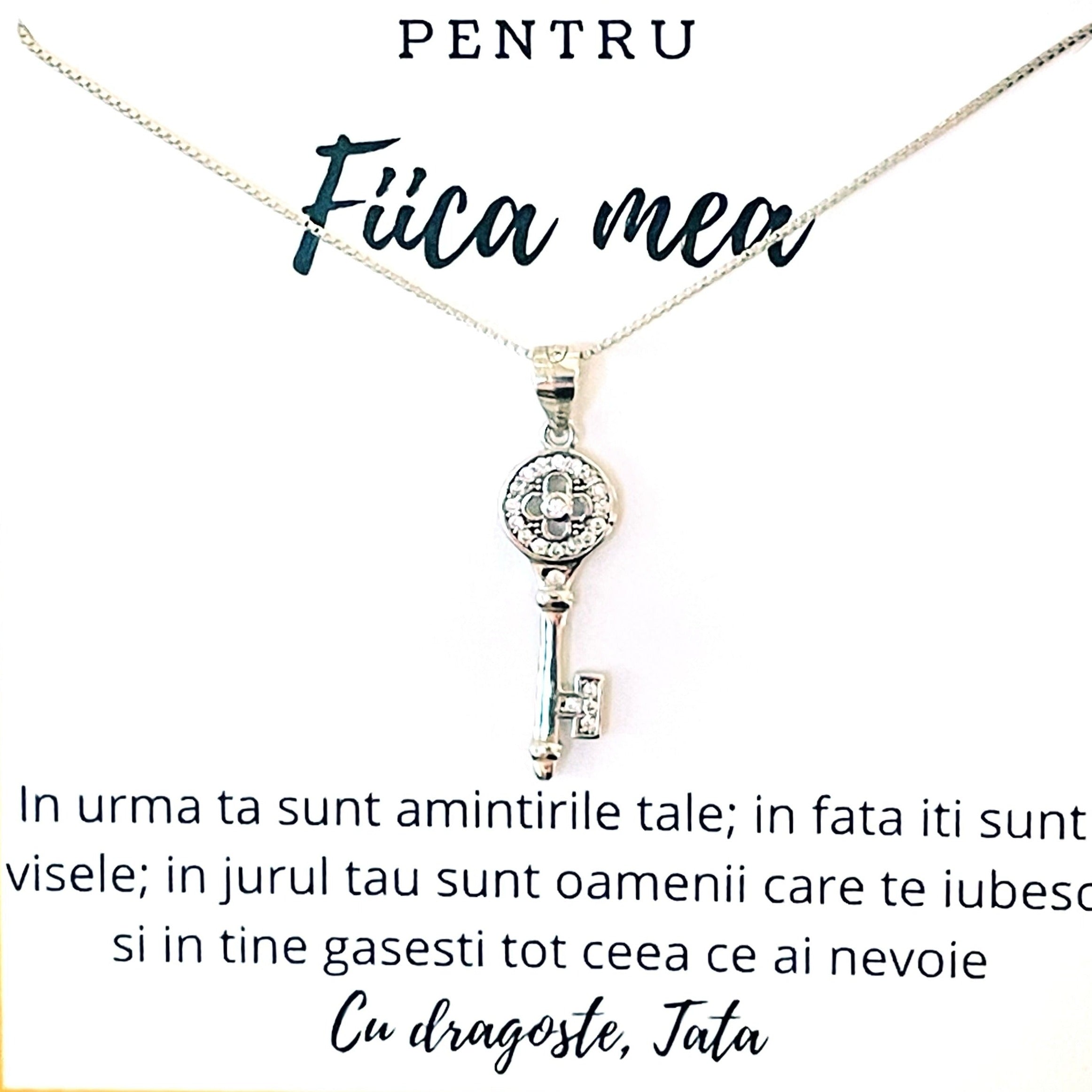 colier argint cu pandantiv cheita