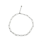 colier argintiu cu zale