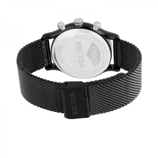 ceas barbatesc sector negru curea mesh