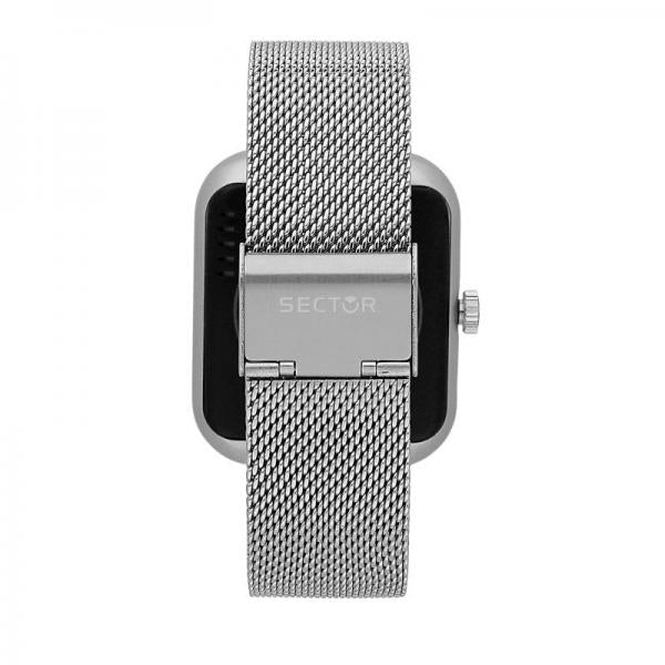 ceas smart sector curea mesh argintie