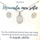 set argint cercei si colier