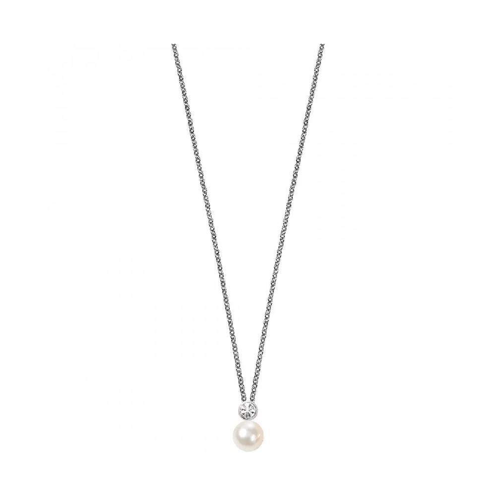 Set De Dama Morellato Cu Cercei Si Colier Cu Perle Naturale Set Lasardo Gioielli