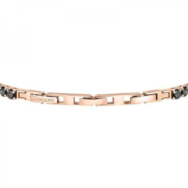 Bratara barbateasca tennis Morellato rose gold cu negru Bratara Lasardo Gioielli