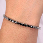 Bratara barbateasca tennis Morellato cu cristale negre Bratara Lasardo Gioielli