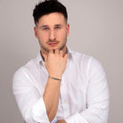 Bratara barbateasca tennis Morellato cu cristale negre Bratara Lasardo Gioielli