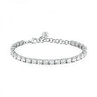 Bratara Tennis Morellato 4 mm din argint 925 rodiat cu Diamante CZ albe Bratara Lasardo Gioielli