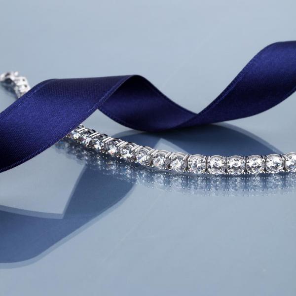 Bratara Tennis Morellato 4 mm din argint 925 rodiat cu Diamante CZ albe Bratara Lasardo Gioielli
