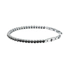 Brățară bărbătească Maserati tip tennis, din oțel inoxidabil, cu diamante CZ negre. Design elegant, sport-lux, perfect pentru un look sofisticat